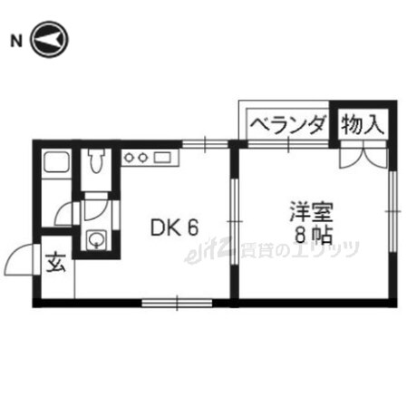 ナガオカハイツ２号館の物件間取画像